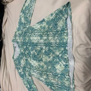 Logo by Lori Goldstein brand new size 2X green blouse